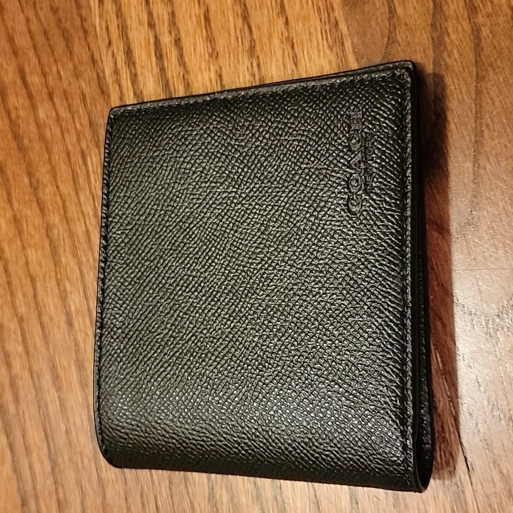 Coach Men's Black leather wallet